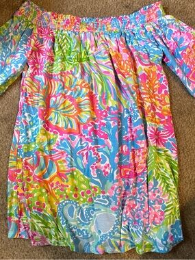Lilly Pulitzer Pastel Rainbow Smocked Sundress